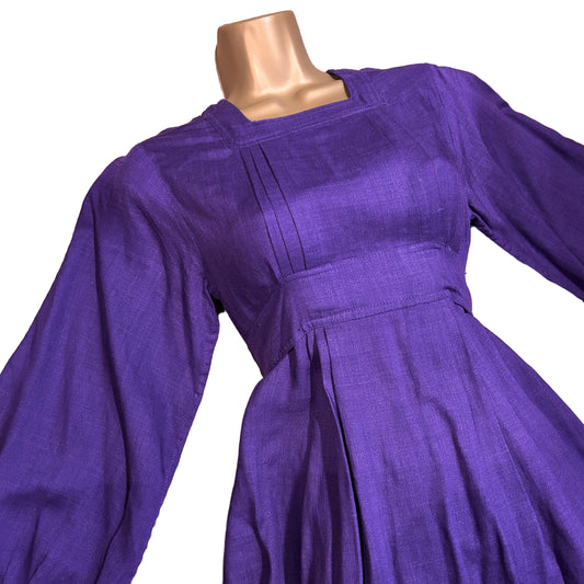 1960’s Jean Muir Balloon Sleeve Mini Dress UK 6-8