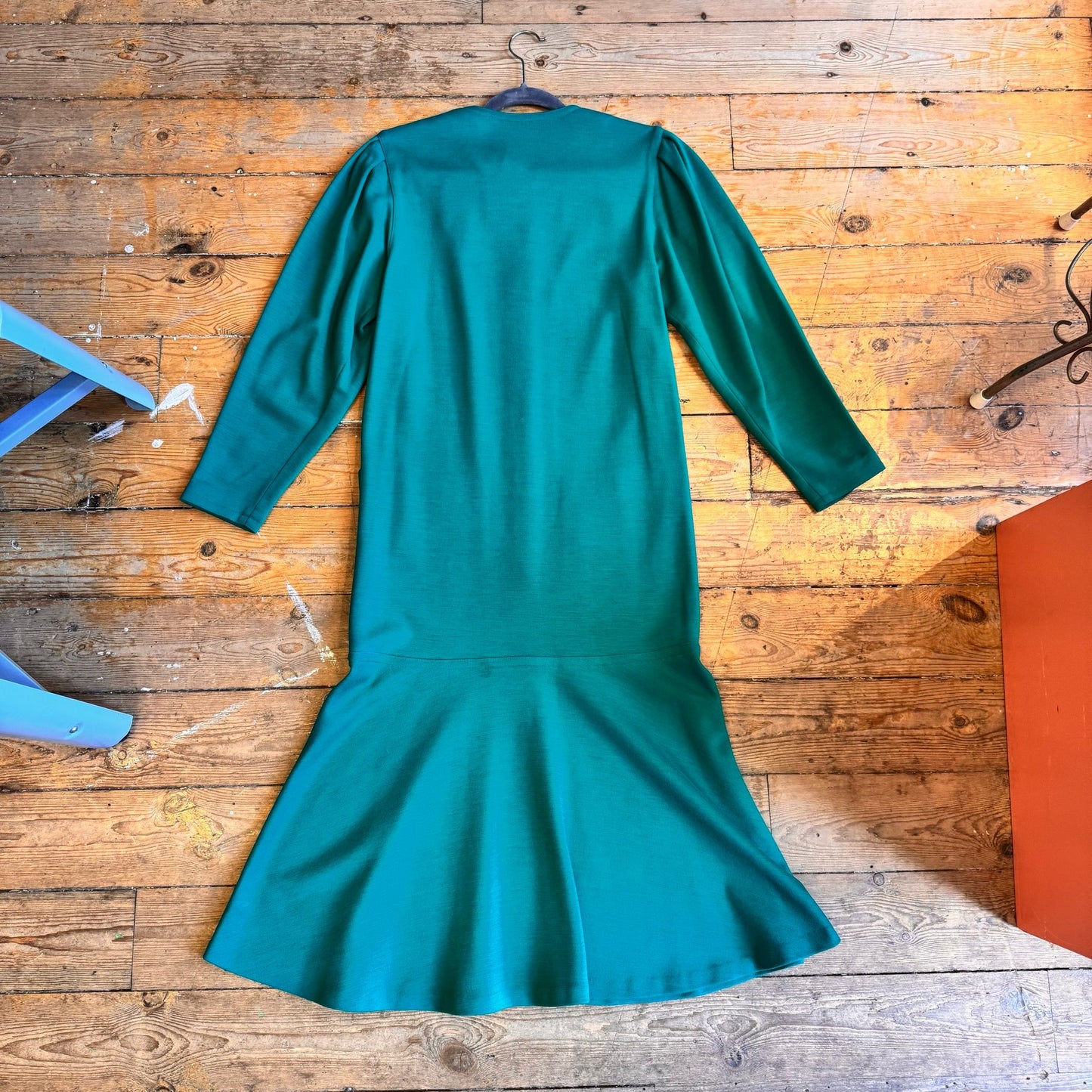 1980’s Marcoias Paris Drop Waist Dress UK 10-12