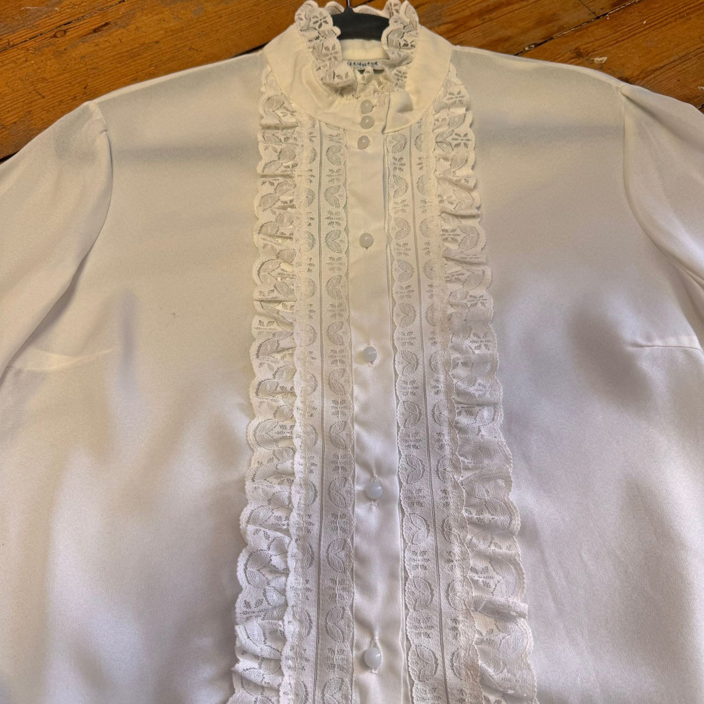 1960’s Elsie Whiteley Frilly Blouse UK 12-14