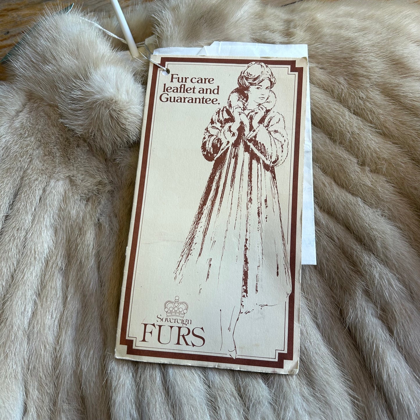 1980’s Blonde Mink Fur Jacket UK 10-12
