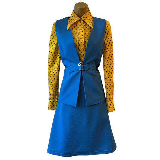 1960’s Tunic Two Piece UK 12