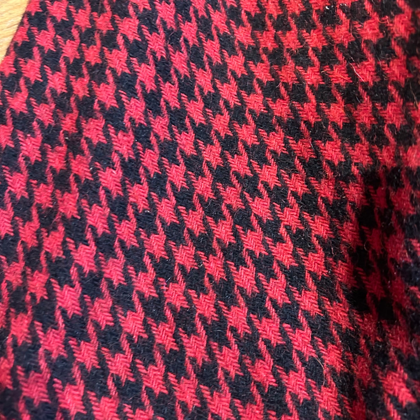 1980’s Houndstooth & Faux Fur Jacket UK 12-14