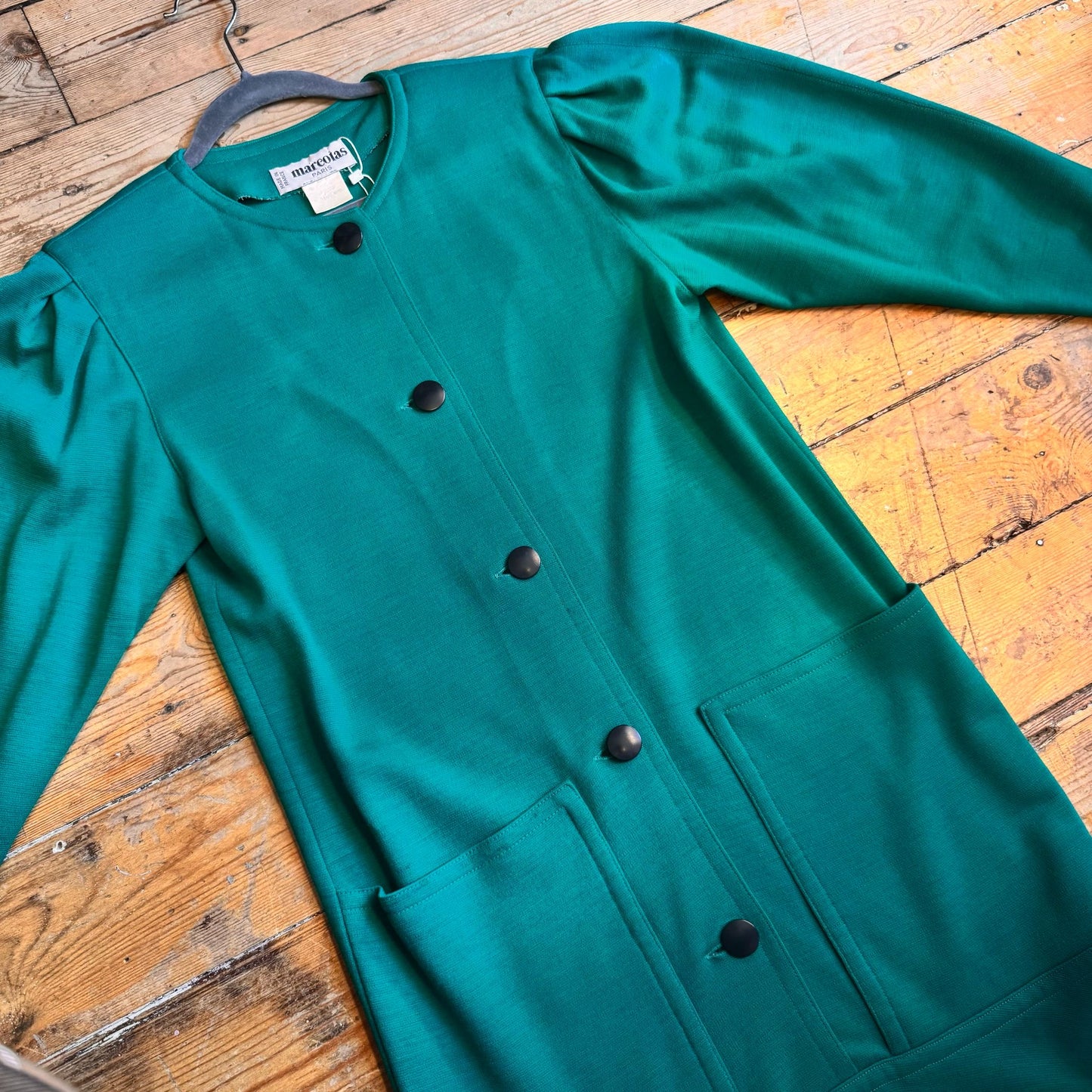 1980’s Marcoias Paris Drop Waist Dress UK 10-12