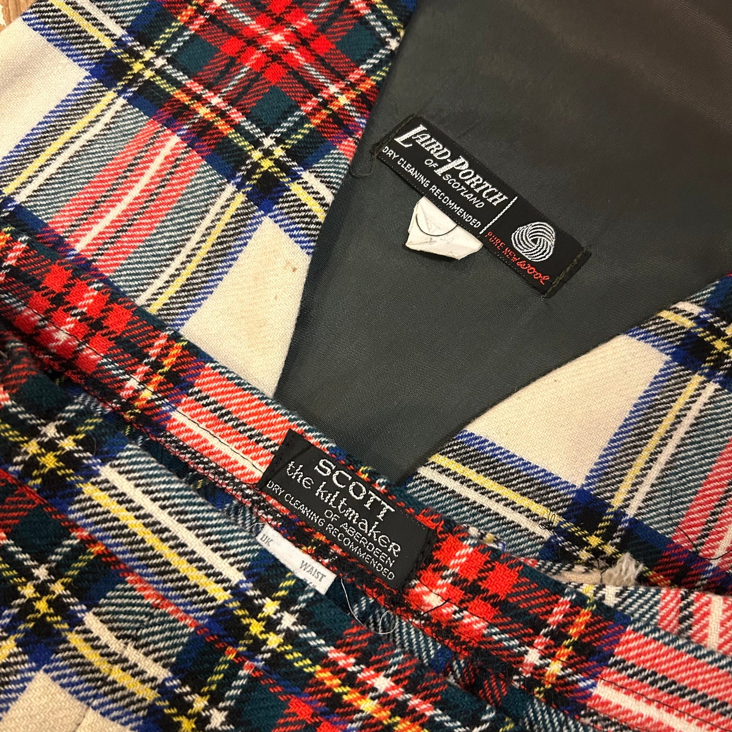 1970’s Laird-Portch Scottish Tartan Waistcoat & Kilt (UK 10-12)